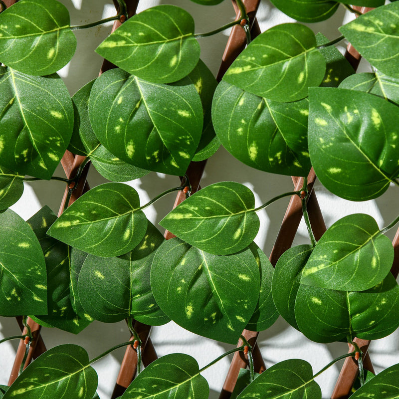Artificial Leaf Privacy Fence for Garden or Balcony Maintenance Free Greenery Screen Green Outsunny