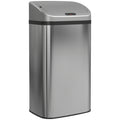 48L Motion Sensor Kitchen Bin with Hands Free Lid and Soft Close Feature Silver