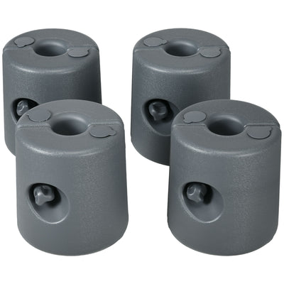 Outsunny HDPE Tent Weights Set of 4, Canopy Weights, Fill with Water or Sand, 48KG Outsunny
