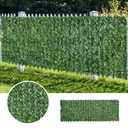 Dark Green 2 Piece Artificial Leaf Privacy Fence Screen For Garden Or Balcony 3M x 1M