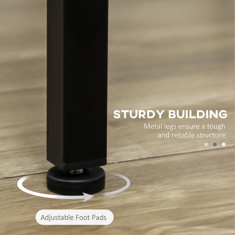 Five Piece Industrial Style Bar Table and Stools Set Grey and Black by HOMCOM