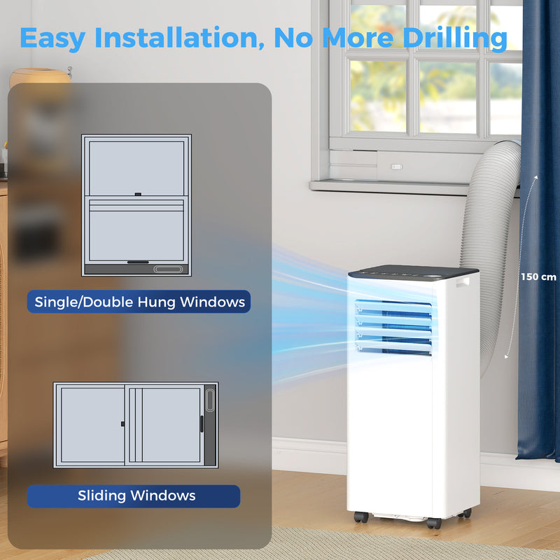 Portable Air Conditioner for Bedrooms and Small Flats with Smart WiFi Control White