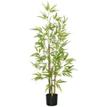 120cm Artificial Bamboo Tree with Pot for Indoor Home Decor Low Maintenance Green