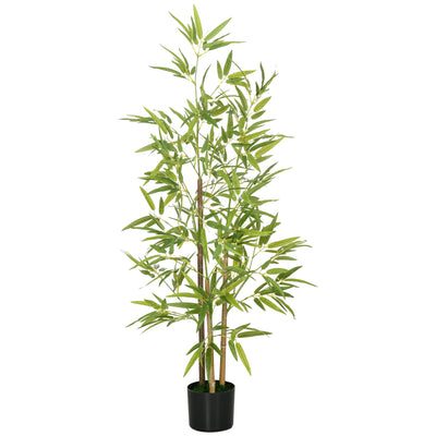 120cm Artificial Bamboo Tree with Pot for Indoor Home Decor Low Maintenance Green