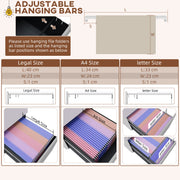 3 Drawer Steel Filing Cabinet with Lock Pencil Tray and Wheels for Home Office Use White