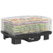 Six-Tray Food Dehydrator Adjustable Temperature 40-70 Degrees Fahrenheit Black by HOMCOM