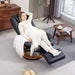 Black Faux Leather Executive Recliner Chair with Padded Armrests For Home or Office by HOMCOM