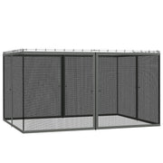 Outsunny 352 x 207cm Universal Replacement Mesh Sidewall Netting for Patio Gazebos and Canopy Tents, (Sidewall Only) Dark Grey AOSOM