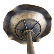 71cm Vintage Bronze Bird Bath with Lotus Leaf Basin for Garden by Outsunny