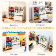 3 Tier Toy Storage Unit With 6 Removable Bins Ideal for Bedroom or Nursery Multicolour