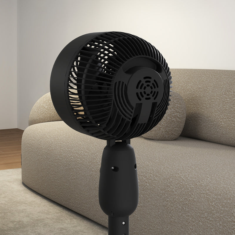 Powerful 12 Inch Pedestal Fan with 3 Speeds and Oscillating Function for Home and Office by HOMCOM
