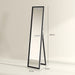 Black Full Length Mirror with Glitter Frame by HOMCOM