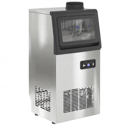 Commercial Ice Maker | 36kg Daily Output | Under Counter | Silver & Black Homcom