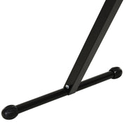 Adjustable Roller Stand for Steady Woodworking Support in Workshops and Garages Black Silver AOSOM