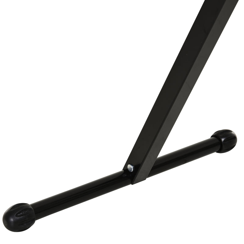 Adjustable Roller Stand for Steady Woodworking Support in Workshops and Garages Black Silver AOSOM