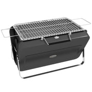 Portable Black Metal BBQ Grill For Outdoor Cooking With Durable Compact Design
