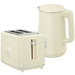 Beige Digital Kettle and Toaster Set 3000W Fast Boil with LED Display and 7 Browning Levels