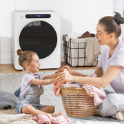 4kg Vented Tumble Dryer 1000W Compact Freestanding with Timer and 6 Heat Settings White by HOMCOM AOSOM
