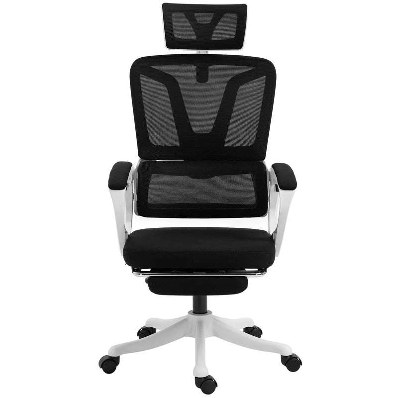 Leg Style Pc Ergonomic Computer Chair With Leg Rest — Opal Retail