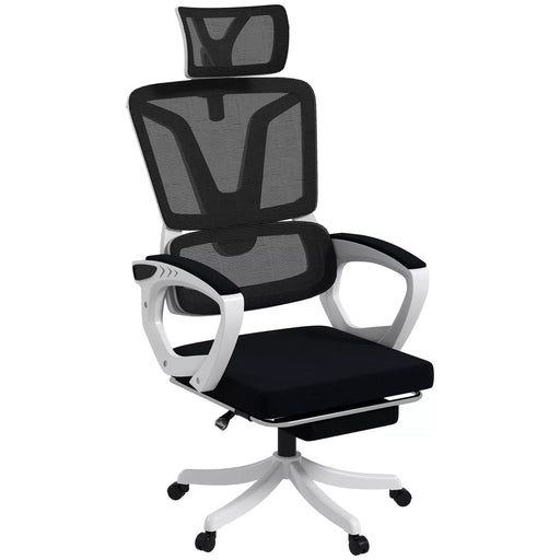 Image of an Ergonomic Computer Chair With Leg Rest