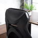 Image of a Black Ergonomic Desk Chair With Footrest 