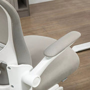 Image of a grey ergonomic desk chair