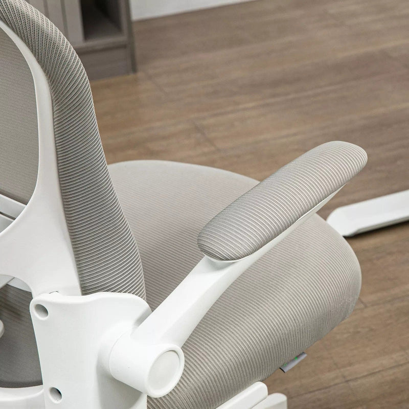 Image of a grey ergonomic desk chair