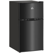 88L Under Counter Fridge Freezer with 5 Settings and 3 Star Energy Rating, Black