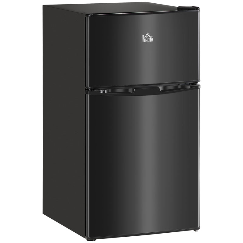88L Under Counter Fridge Freezer with 5 Settings and 3 Star Energy Rating, Black