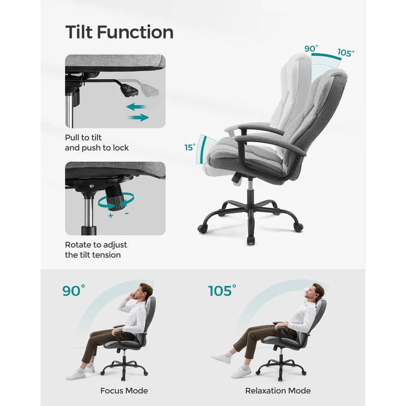 Image of a Grey Executive Office Swivel Chair 