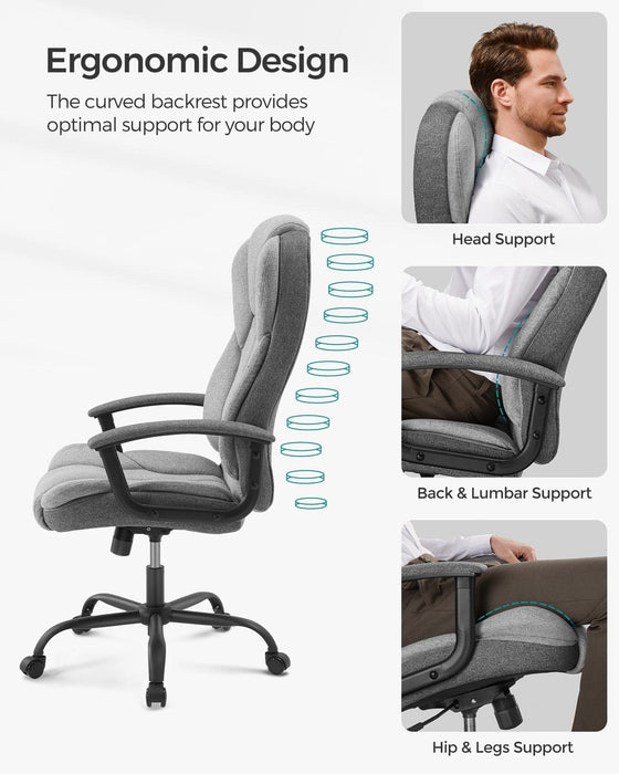 Image of a Grey Executive Office Swivel Chair 