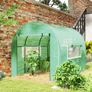 Large Green Walk In Polytunnel Greenhouse 3x2m for Gardening and Plant Growth by Outsunny