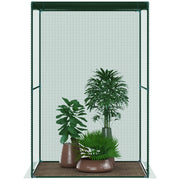 Compact Plant Cage With Netting For Protecting Vegetables and Flowers, Green AOSOM