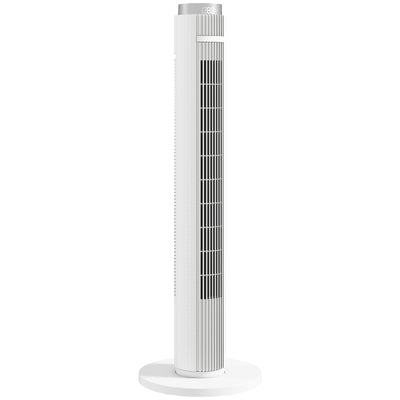 Tower Fan with Quiet Sleep Mode and App Control for Bedrooms and Living Rooms White AOSOM