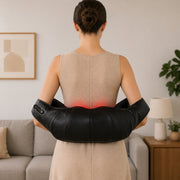 Electric Neck and Shoulder Massager with Heat for Quick Muscle Relief Black Homcom