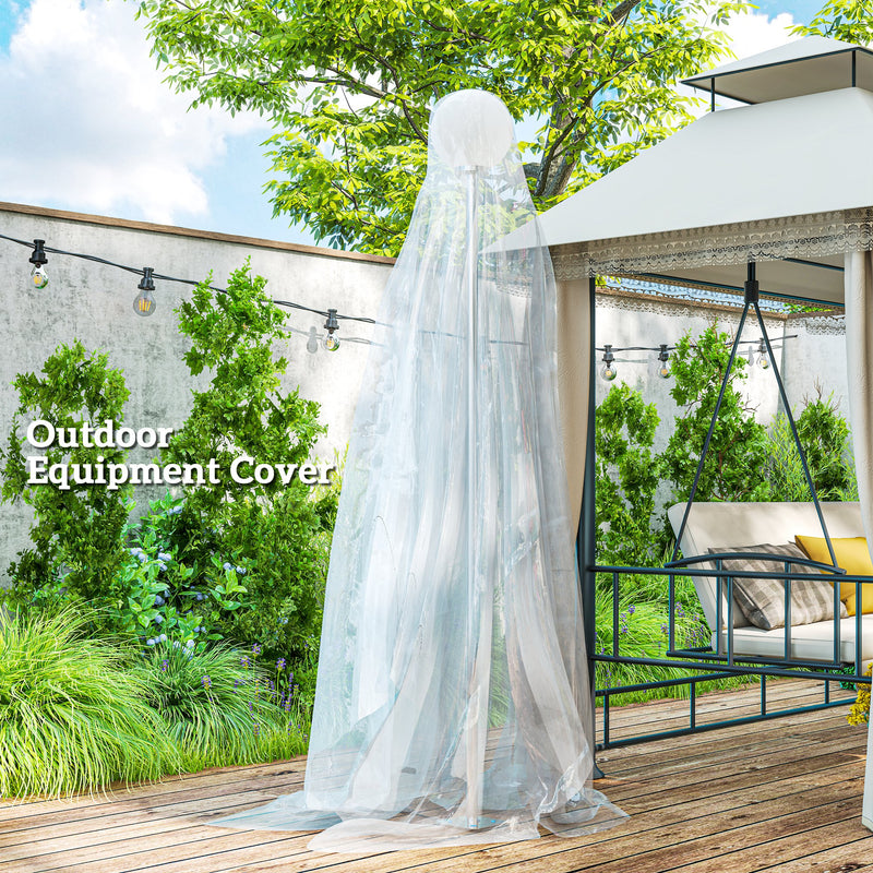 Clear 6 x 10m Heavy Duty Greenhouse Cover UV Resistant Waterproof Plastic Sheeting by Outsunny