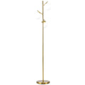 Modern Gold 3 Light Tree Floor Lamp with Adjustable Colour Temperature for Living Room Homcom