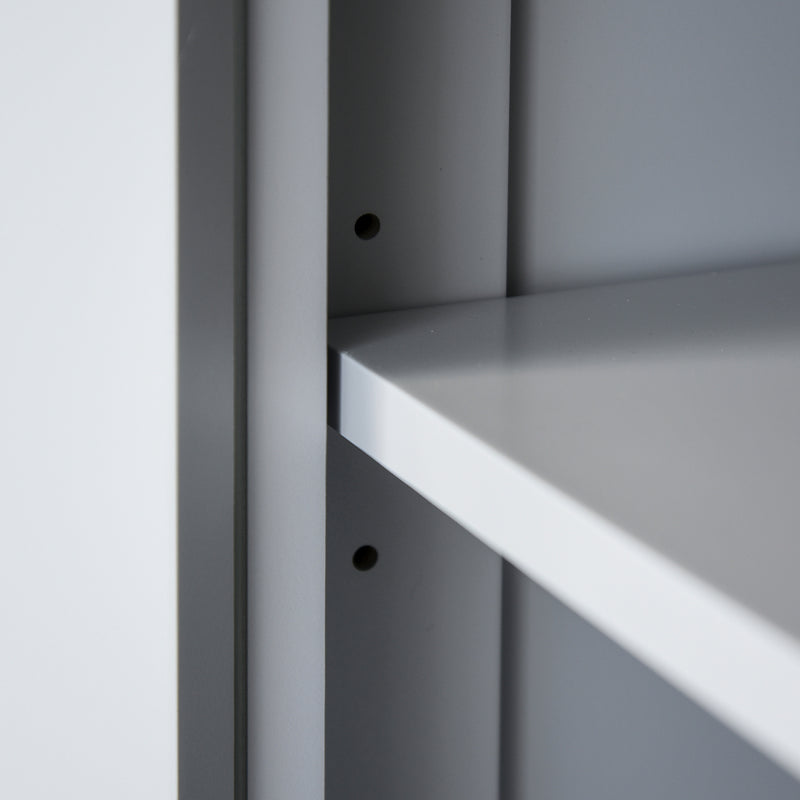 Freestanding Kitchen Storage Cabinet With Shelves And Drawers For Home Organisation Grey