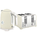 Retro 3000W Kettle and Toaster Set with Fast Boil and Even Toasting, Grey
