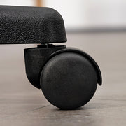 Swivel Salon Chair with Adjustable Height and Padded Seat for Hairdressers Brown