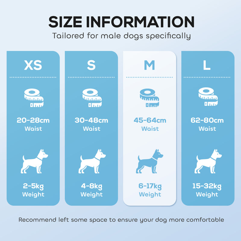 Disposable Dog Nappies for Medium Dogs to Protect Floors and Furniture White Pack of 48 Pawhut
