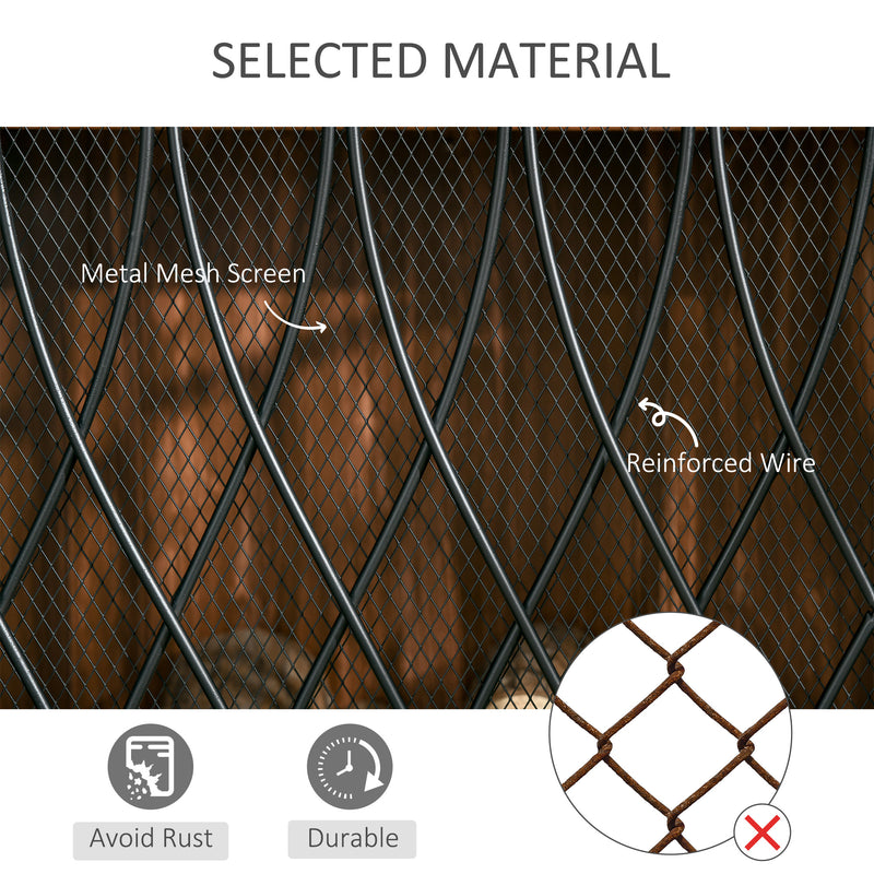 Fire Guard with Folding Mesh Panels for Child and Pet Safety Black