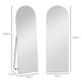 Gold Arched Full Length Mirror 150cm Elegant Home Decor by HOMCOM