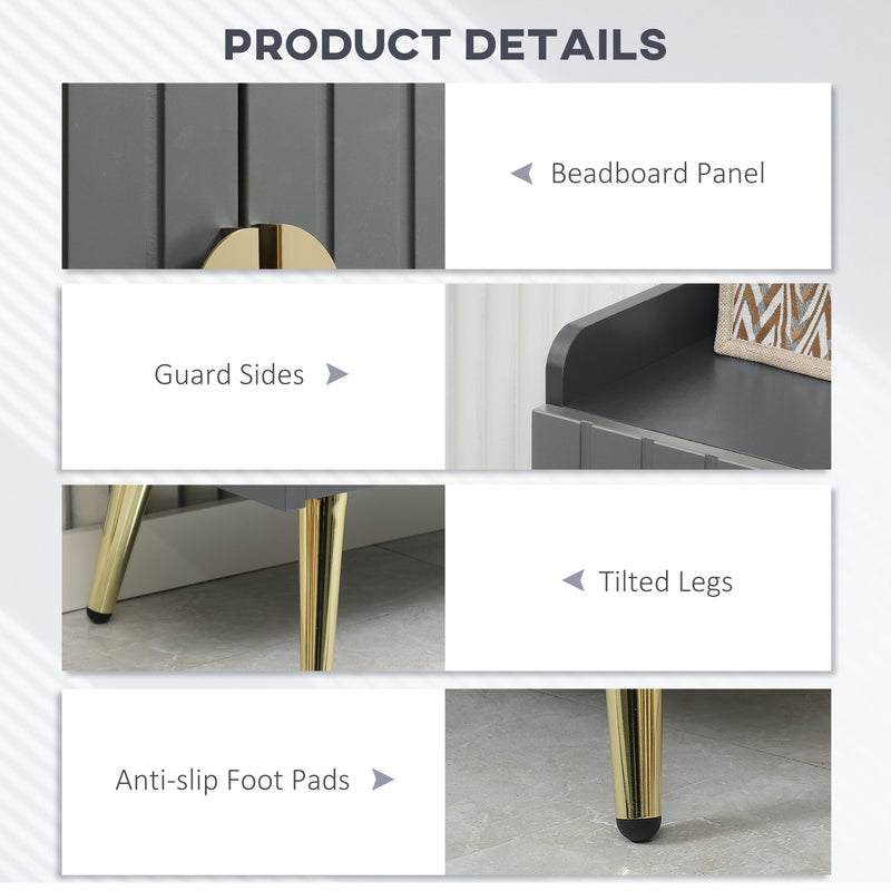 Narrow Shoe Cabinet for Hallway Storage with Adjustable Shelves and Top Tray Grey