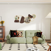 Gold Metal Wall Art Decorative Mirror for Living Room Bedroom or Dining Room