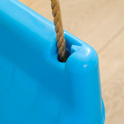 Kids Swing Seat for Safe Indoor and Outdoor Play with Adjustable Ropes Light Blue AOSOM
