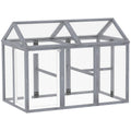 Large Wooden Chicken Run with Combinable Design and Secure Enclosure by PawHut