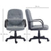 Image of a Grey Faux Leather Swivel Chair