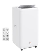 12000 BTU Portable Air Conditioner with Dehumidifier and Timer for Rooms Up to 35m² White