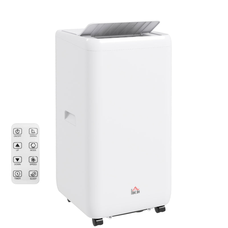 12000 BTU Portable Air Conditioner with Dehumidifier and Timer for Rooms Up to 35m² White